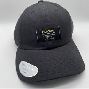 Adidas Baseball Cap Hat Black Adjustable